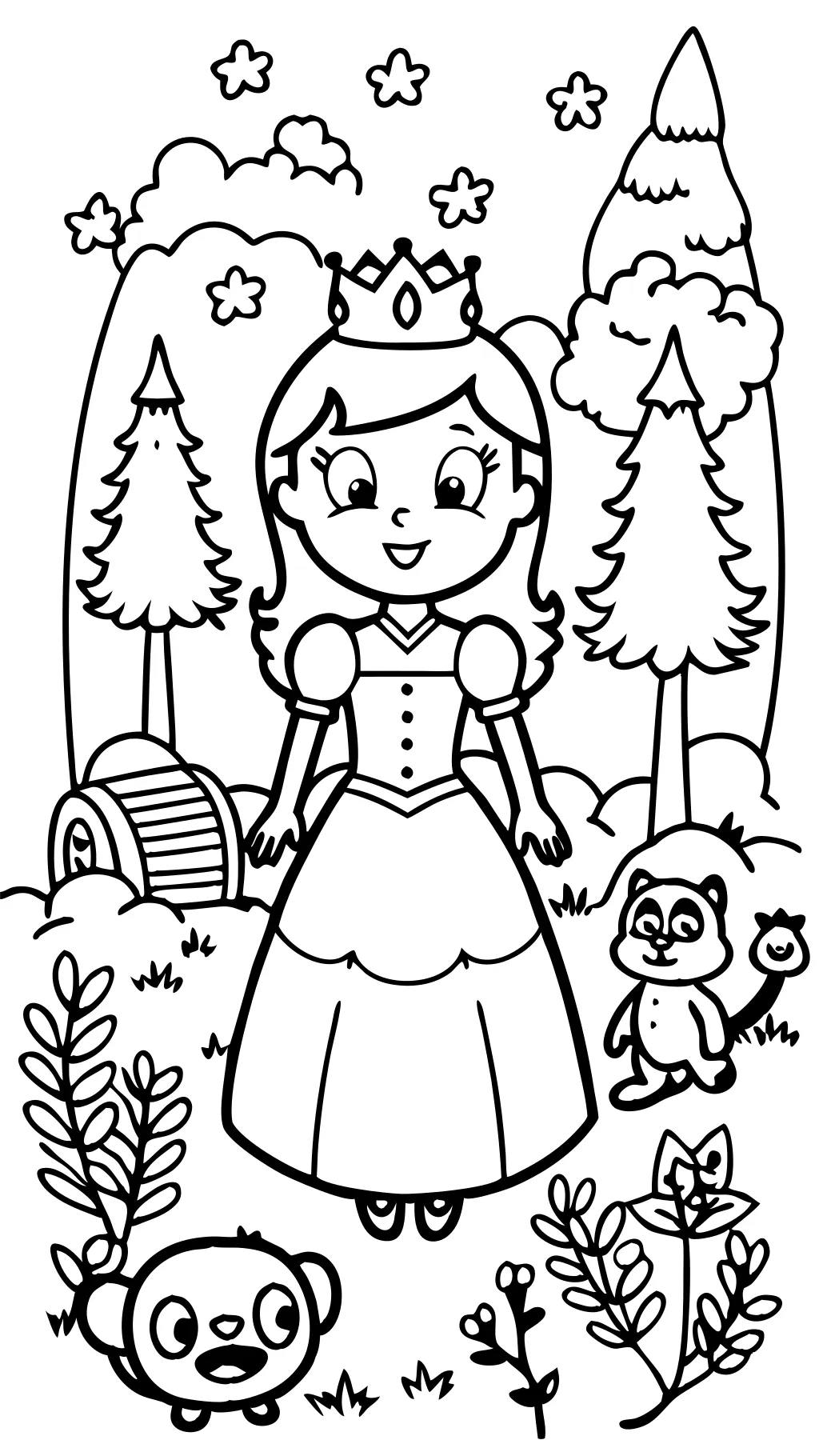 princess fiona coloring page